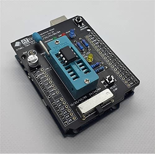 Arduino Shield Attiny תכנת AVR מתכנת | תמכו בכל צ'יפס אטיני